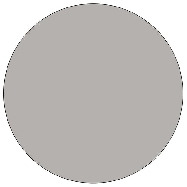 Flash Furniture 42'' Round Grey HP Laminate Activity Table - Height Adjustable Short Legs - XU-A42-RND-GY-H-P-GG