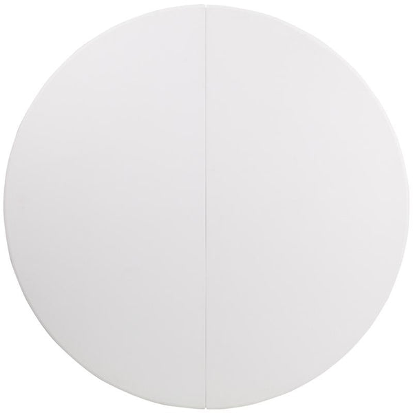 Flash Furniture 60'' Round Granite White Plastic Folding Table - DAD-YCZ-1-GW-GG