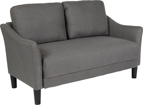 Flash Furniture Asti Upholstered Loveseat in Dark Gray Fabric - SL-SF915-2-DGY-F-GG