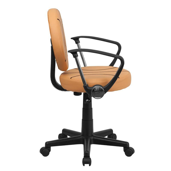 Flash Furniture Basketball Swivel Task Chair with Arms - BT-6178-BASKET-A-GG