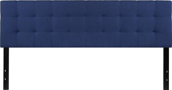Flash Furniture Bedford Tufted Upholstered King Size Headboard in Navy Fabric - HG-HB1704-K-N-GG