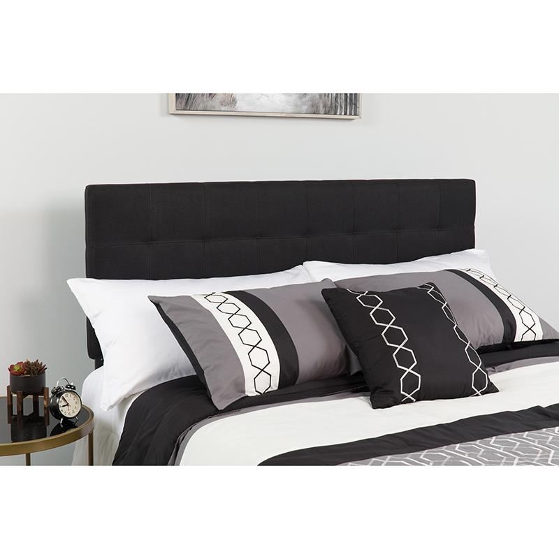 Flash Furniture Bedford Tufted Upholstered Twin Size Headboard in Black Fabric - HG-HB1704-T-BK-GG