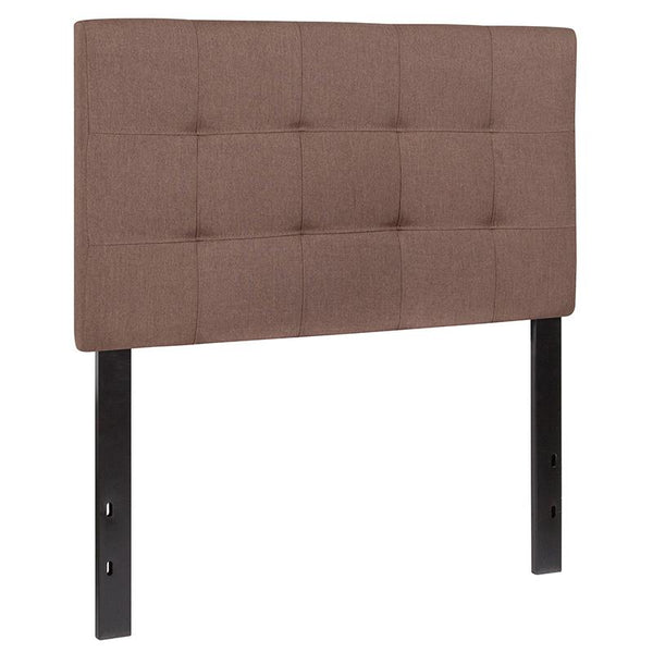 Flash Furniture Bedford Tufted Upholstered Twin Size Headboard in Camel Fabric - HG-HB1704-T-C-GG