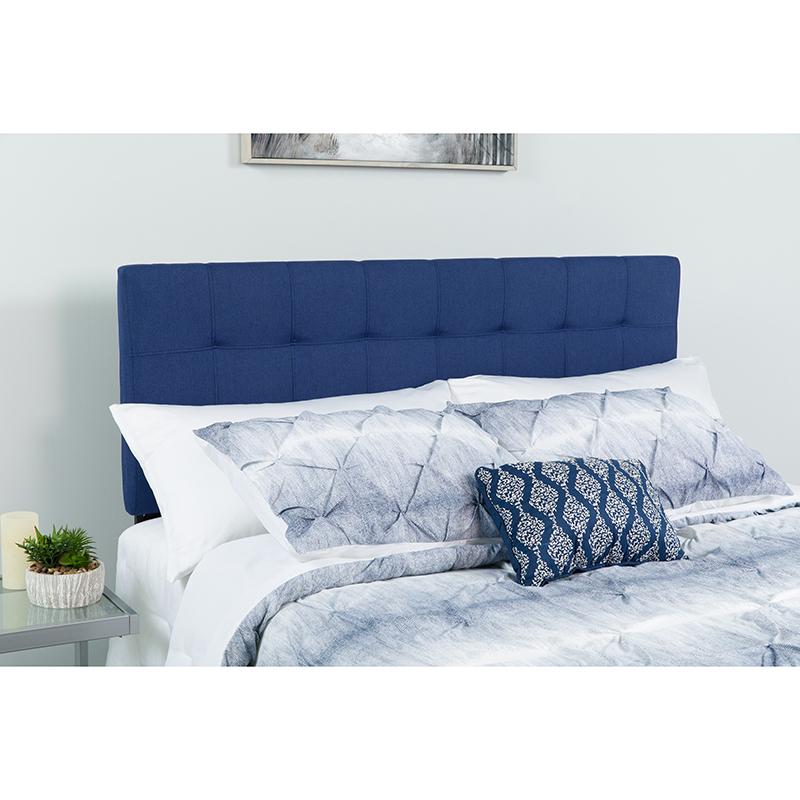 Flash Furniture Bedford Tufted Upholstered Twin Size Headboard in Navy Fabric - HG-HB1704-T-N-GG