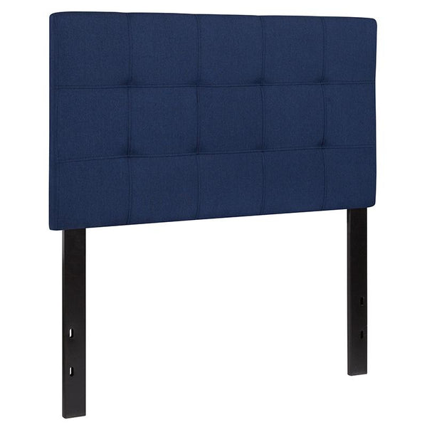 Flash Furniture Bedford Tufted Upholstered Twin Size Headboard in Navy Fabric - HG-HB1704-T-N-GG