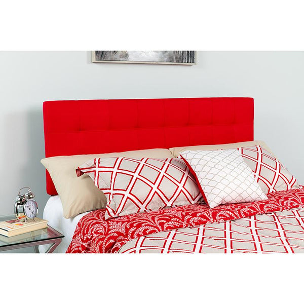 Flash Furniture Bedford Tufted Upholstered Twin Size Headboard in Red Fabric - HG-HB1704-T-R-GG