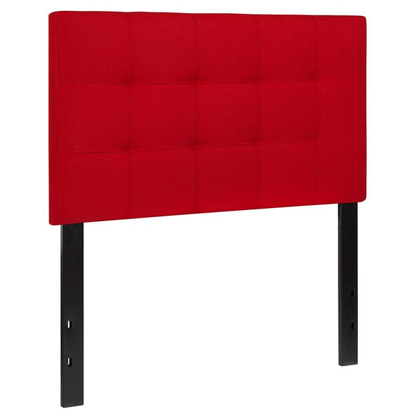 Flash Furniture Bedford Tufted Upholstered Twin Size Headboard in Red Fabric - HG-HB1704-T-R-GG