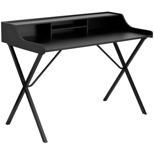 Flash Furniture Black Computer Desk with Top Shelf - NAN-2124-GG