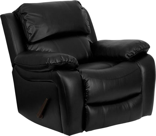 Flash Furniture Black Leather Rocker Recliner - MEN-DA3439-91-BK-GG