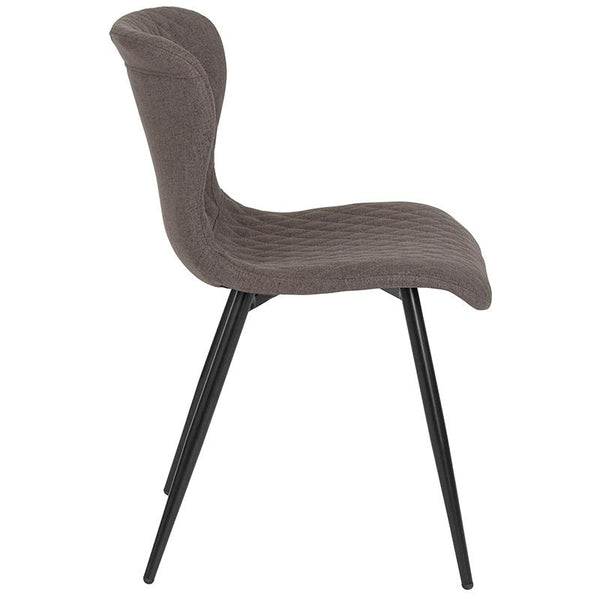 Flash Furniture Bristol Contemporary Upholstered Chair in Gray Fabric - LF-9-07A-GRY-F-GG