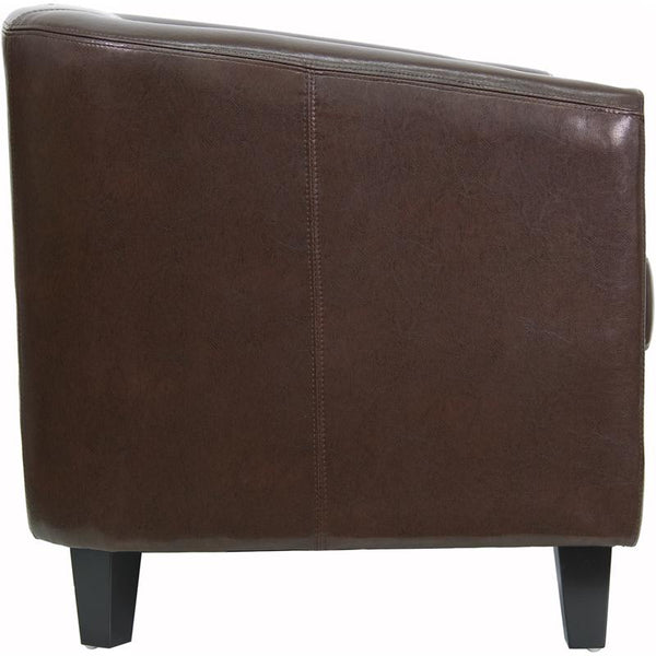 Flash Furniture Brown Leather Lounge Chair - BT-873-BN-GG