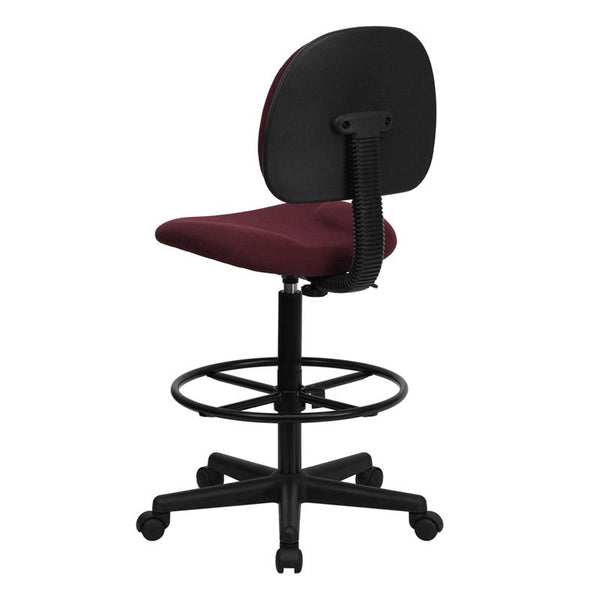 Flash Furniture Burgundy Fabric Drafting Chair (Cylinders: 22.5''-27''H or 26''-30.5''H) - BT-659-BY-GG