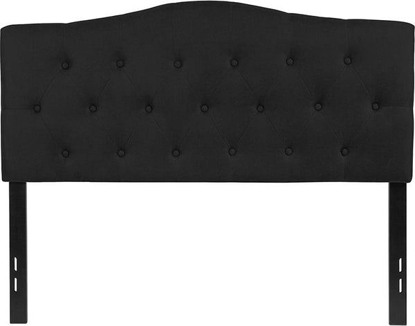 Flash Furniture Cambridge Tufted Upholstered Full Size Headboard in Black Fabric - HG-HB1708-F-BK-GG