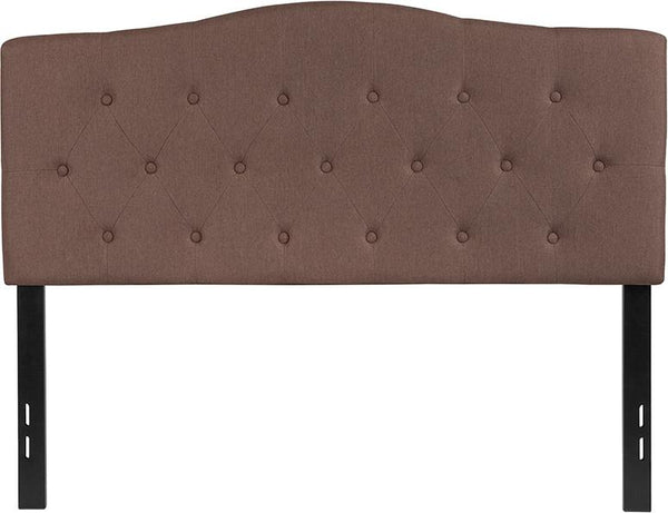 Flash Furniture Cambridge Tufted Upholstered Full Size Headboard in Camel Fabric - HG-HB1708-F-C-GG