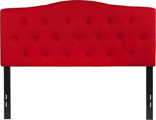 Flash Furniture Cambridge Tufted Upholstered Full Size Headboard in Red Fabric - HG-HB1708-F-R-GG