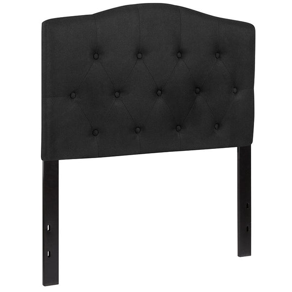 Flash Furniture Cambridge Tufted Upholstered Twin Size Headboard in Black Fabric - HG-HB1708-T-BK-GG