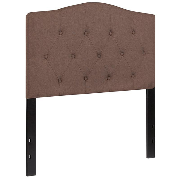 Flash Furniture Cambridge Tufted Upholstered Twin Size Headboard in Camel Fabric - HG-HB1708-T-C-GG