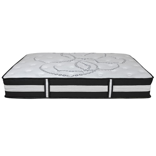 Flash Furniture Capri Comfortable Sleep 12 Inch Foam and Pocket Spring Mattress, Full in a Box - CL-E230P-R-F-GG
