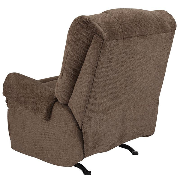 Flash Furniture Contemporary Kelly Bark Super Soft Microfiber Rocker Recliner - WA-8700-116-GG