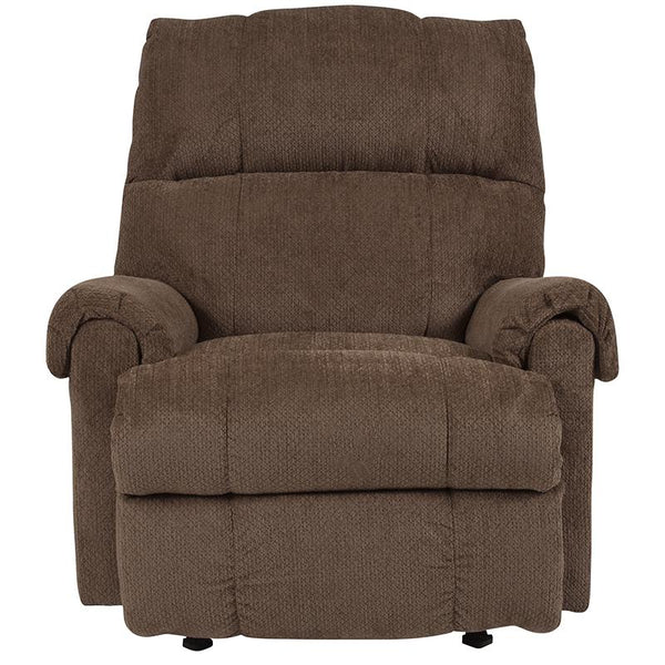 Flash Furniture Contemporary Kelly Bark Super Soft Microfiber Rocker Recliner - WA-8700-116-GG