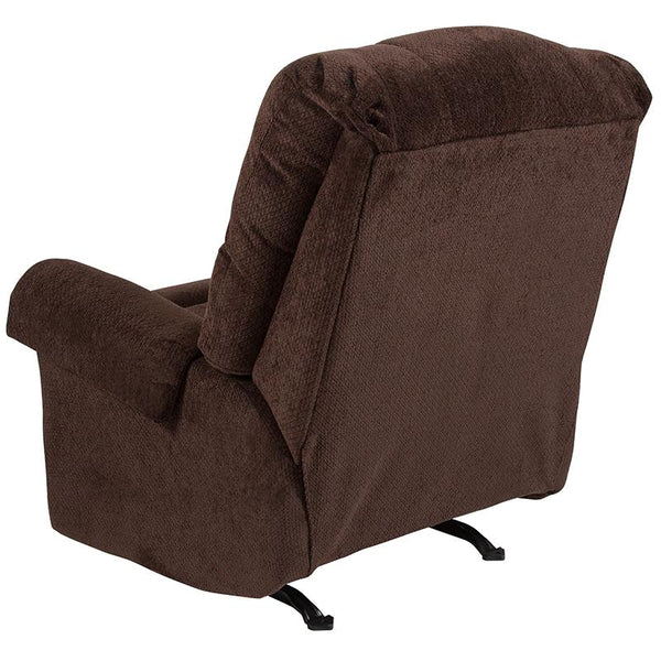 Flash Furniture Contemporary Kelly Chocolate Super Soft Microfiber Rocker Recliner - WA-8700-118-GG