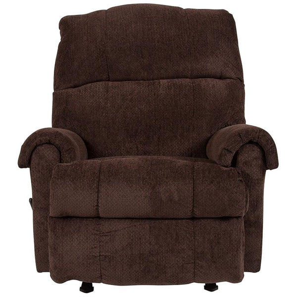 Flash Furniture Contemporary Kelly Chocolate Super Soft Microfiber Rocker Recliner - WA-8700-118-GG