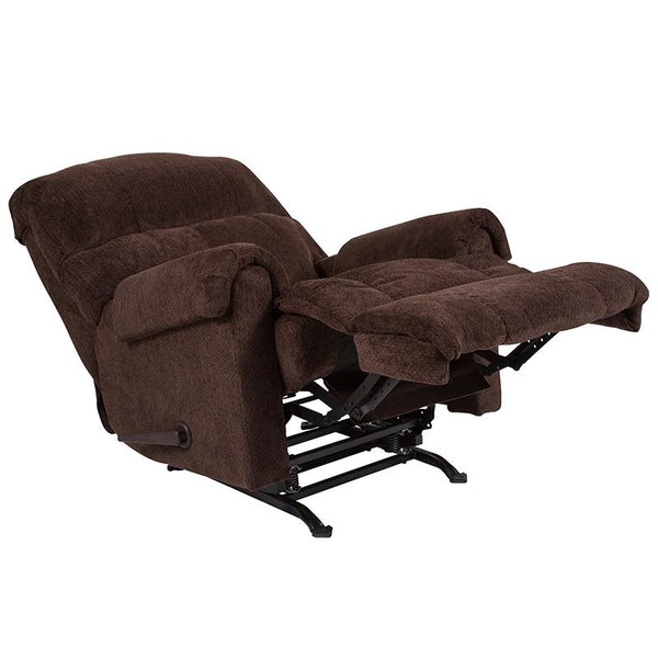 Flash Furniture Contemporary Kelly Chocolate Super Soft Microfiber Rocker Recliner - WA-8700-118-GG