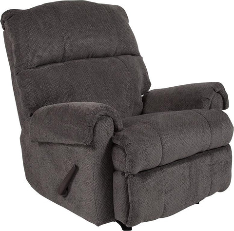 Flash Furniture Contemporary Kelly Gray Super Soft Microfiber Rocker Recliner - WA-8700-119-GG