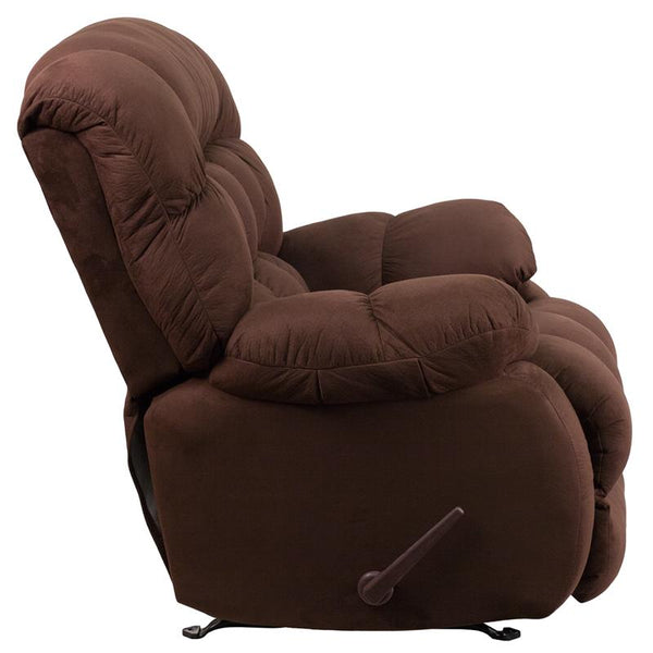 Flash Furniture Contemporary Softsuede Fudge Microfiber Rocker Recliner - WM-9200-530-GG