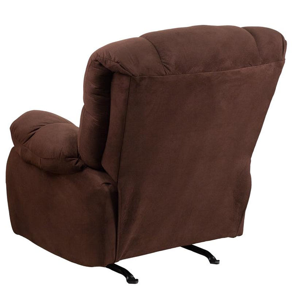 Flash Furniture Contemporary Softsuede Fudge Microfiber Rocker Recliner - WM-9200-530-GG