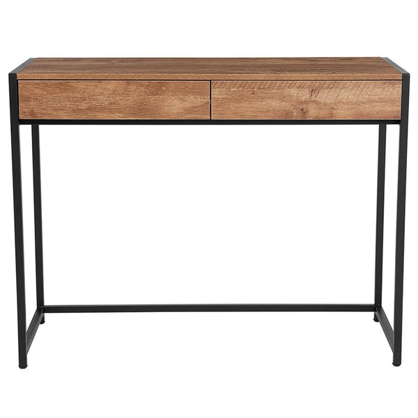 Flash Furniture Cumberland Collection Computer Desk in Rustic Wood Grain Finish - NAN-JN-28102D-GG