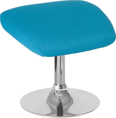 Flash Furniture Egg Series Aqua Fabric Ottoman - CH-162430-O-AQ-FAB-GG