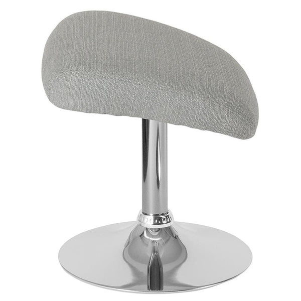 Flash Furniture Egg Series Light Gray Fabric Ottoman - CH-162430-O-LTGY-FAB-GG