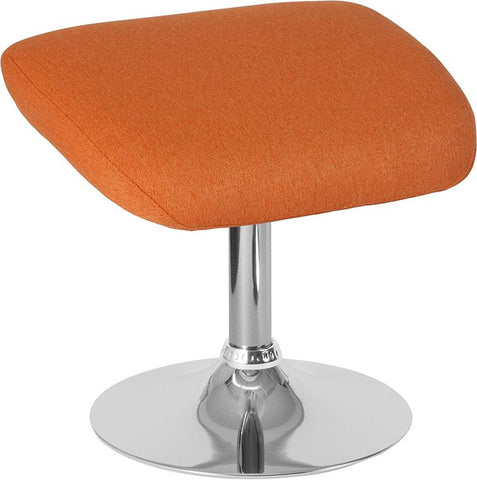 Flash Furniture Egg Series Orange Fabric Ottoman - CH-162430-O-OR-FAB-GG