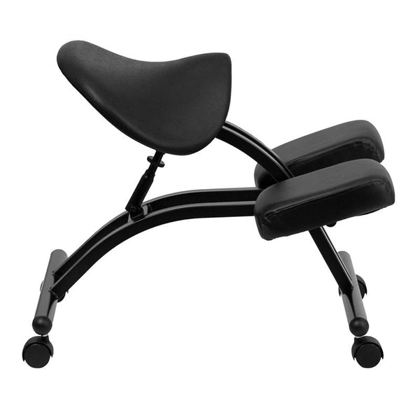 Flash Furniture Ergonomic Kneeling Chair with Black Saddle Seat - WL-1421-GG