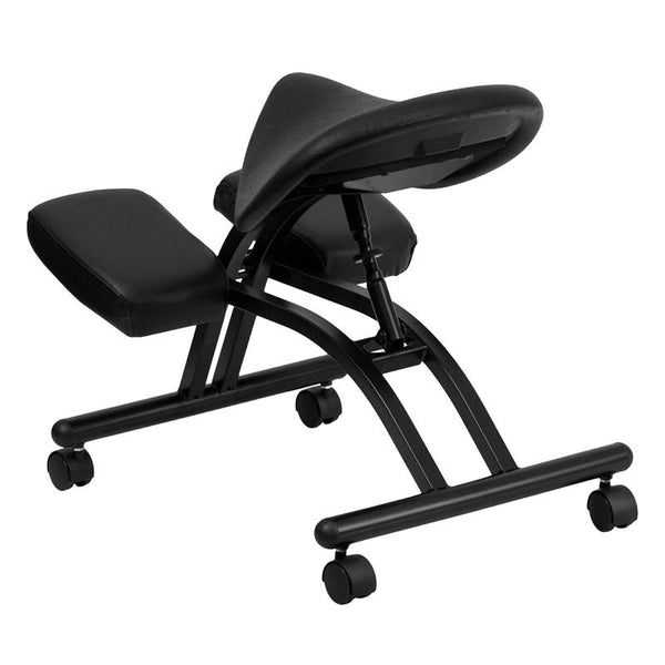 Flash Furniture Ergonomic Kneeling Chair with Black Saddle Seat - WL-1421-GG