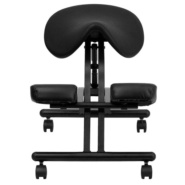 Flash Furniture Ergonomic Kneeling Chair with Black Saddle Seat - WL-1421-GG