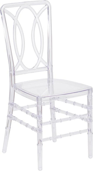 Flash Furniture Flash Elegance Crystal Ice Stacking Chair with Designer Back - BH-H007-CRYSTAL-GG