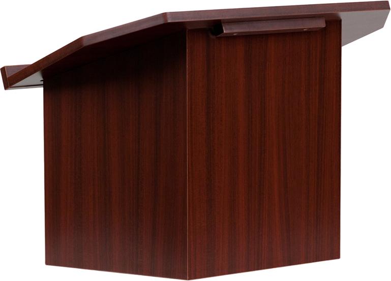 Flash Furniture Foldable Tabletop Lectern in Mahogany - MT-M8833-LECT-GG