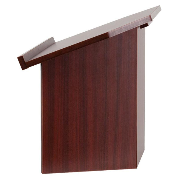 Flash Furniture Foldable Tabletop Lectern in Mahogany - MT-M8833-LECT-GG