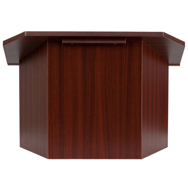 Flash Furniture Foldable Tabletop Lectern in Mahogany - MT-M8833-LECT-GG