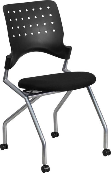 Flash Furniture Galaxy Mobile Nesting Chair with Black Fabric Seat - WL-A224V-GG