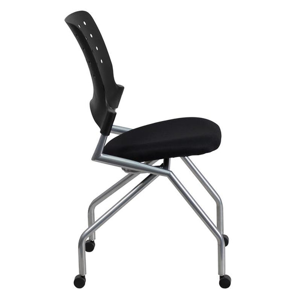 Flash Furniture Galaxy Mobile Nesting Chair with Black Fabric Seat - WL-A224V-GG