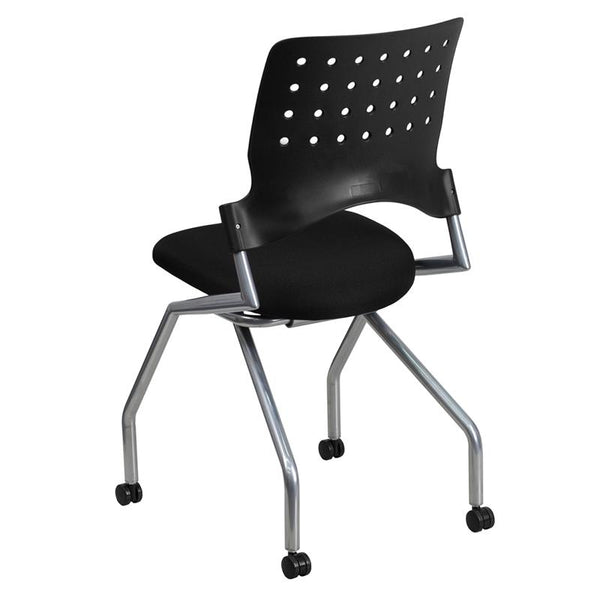 Flash Furniture Galaxy Mobile Nesting Chair with Black Fabric Seat - WL-A224V-GG