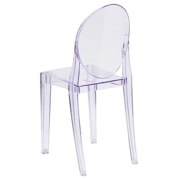 Flash Furniture Ghost Side Chair in Transparent Crystal - FH-111-APC-CLR-GG