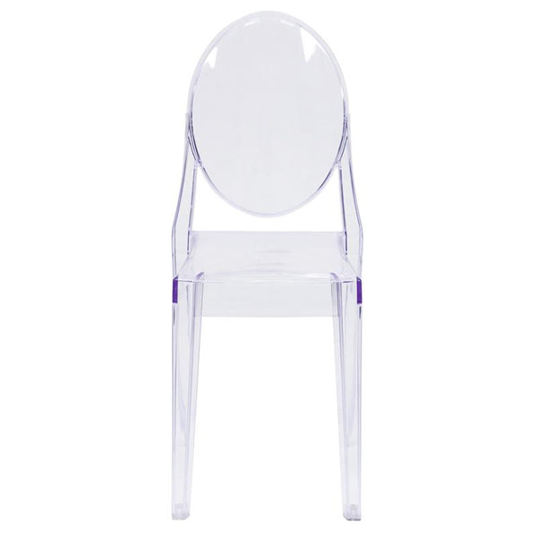 Flash Furniture Ghost Side Chair in Transparent Crystal - FH-111-APC-CLR-GG