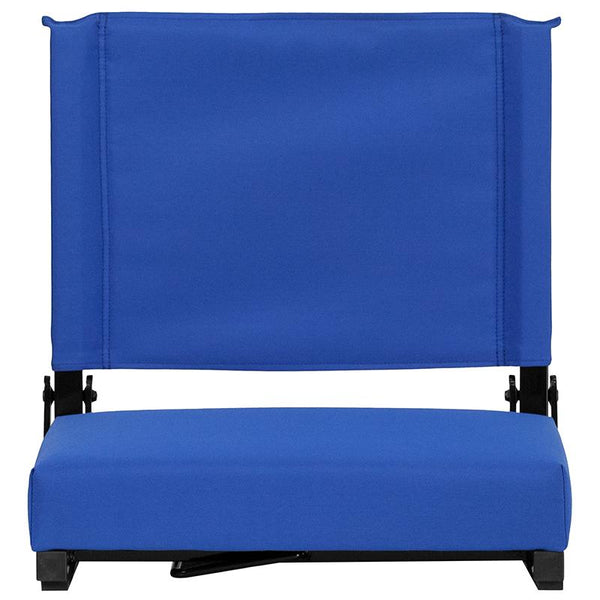 Flash Furniture Grandstand Comfort Seats by Flash with Ultra-Padded Seat in Blue - XU-STA-BL-GG