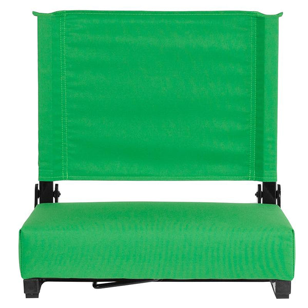 Flash Furniture Grandstand Comfort Seats by Flash with Ultra-Padded Seat in Bright Green - XU-STA-BGR-GG
