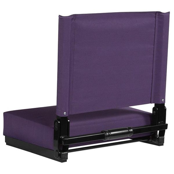 Flash Furniture Grandstand Comfort Seats by Flash with Ultra-Padded Seat in Dark Purple - XU-STA-DKPUR-GG