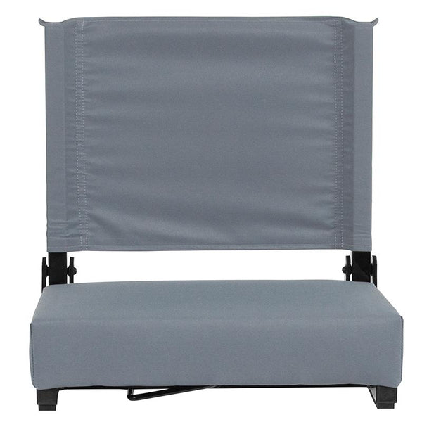 Flash Furniture Grandstand Comfort Seats by Flash with Ultra-Padded Seat in Gray - XU-STA-GY-GG